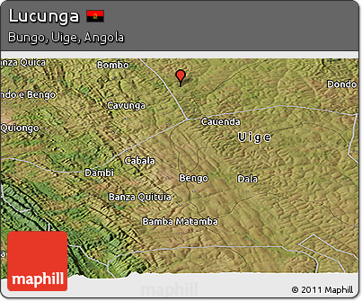 Satellite Panoramic Map of Lucunga