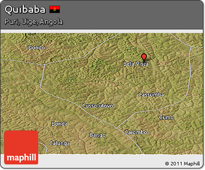 Satellite Panoramic Map of Quibaba
