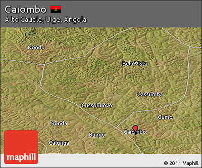 Satellite Panoramic Map of Caiombo