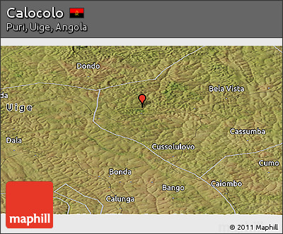Satellite Panoramic Map of Calocolo