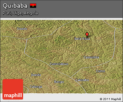 Satellite Panoramic Map of Quibaba