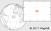 Blank Location Map of the area around 7° 41' 23" S, 15° 13' 29" W
