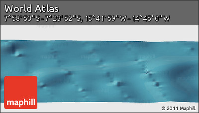Satellite Panoramic Map of the Area around 7° 41' 23" S, 15° 13' 29" W