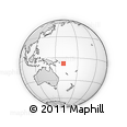 Outline Map of the Area around 7° 41' 23" S, 160° 43' 29" E, rectangular outline