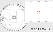 Blank Location Map of the area around 7° 41' 23" S, 160° 34' 29" W