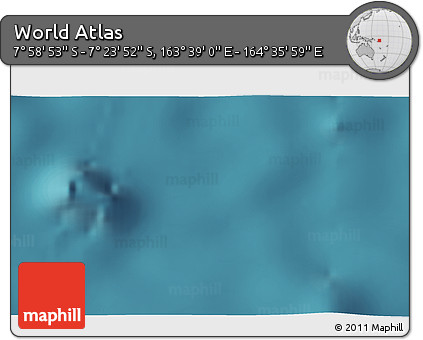 Satellite 3D Map of the Area around 7° 41' 23" S, 164° 7' 30" E