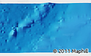 Physical 3D Map of the area around 7° 41' 23" S, 168° 13' 29" W