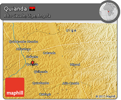 Physical 3D Map of Quianda