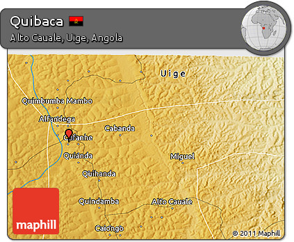 Physical 3D Map of Quibaca