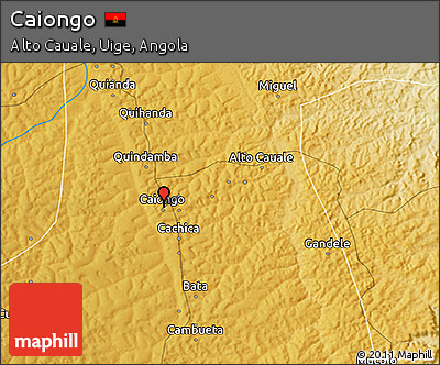 Physical 3D Map of Caiongo