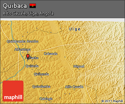 Physical 3D Map of Quibaca