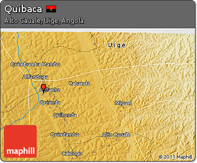 Physical 3D Map of Quibaca