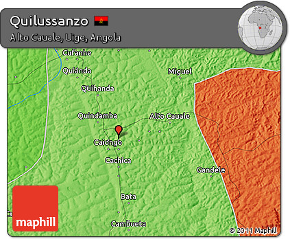 Political 3D Map of Quilussanzo