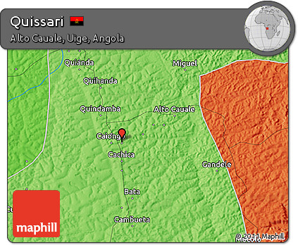 Political 3D Map of Quissari