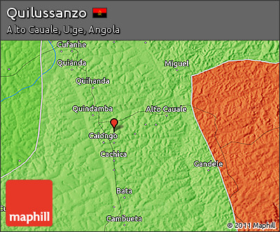Political 3D Map of Quilussanzo