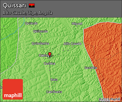 Political 3D Map of Quissari
