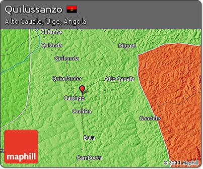Political 3D Map of Quilussanzo