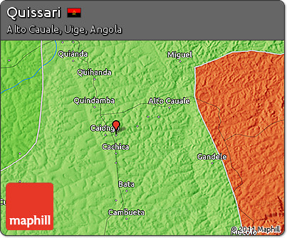 Political 3D Map of Quissari