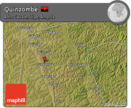 Satellite 3D Map of Quinzombé