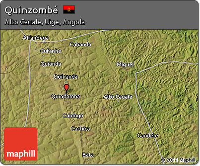 Satellite 3D Map of Quinzombé