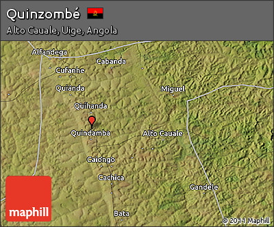 Satellite 3D Map of Quinzombé