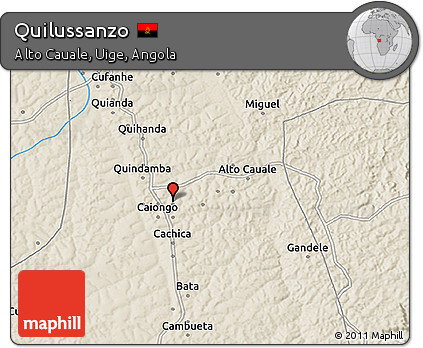 Shaded Relief 3D Map of Quilussanzo