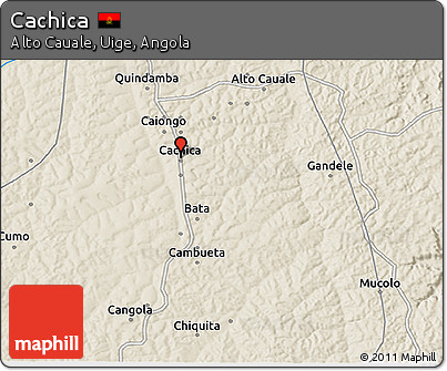 Shaded Relief 3D Map of Cachica
