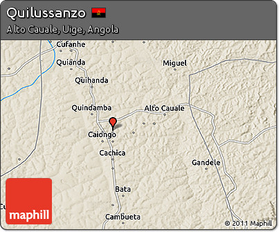 Shaded Relief 3D Map of Quilussanzo