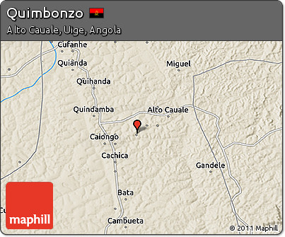 Shaded Relief 3D Map of Quimbonzo