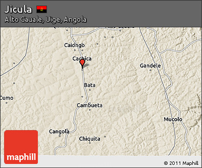 Shaded Relief 3D Map of Jicula