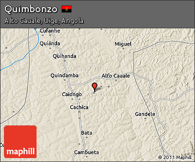 Shaded Relief 3D Map of Quimbonzo