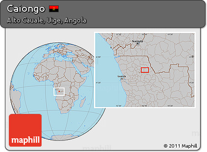 Gray Location Map of Caiongo