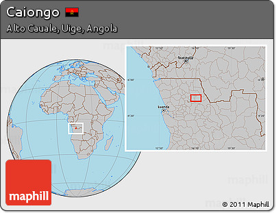 Gray Location Map of Caiongo