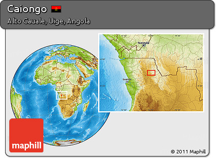 Physical Location Map of Caiongo