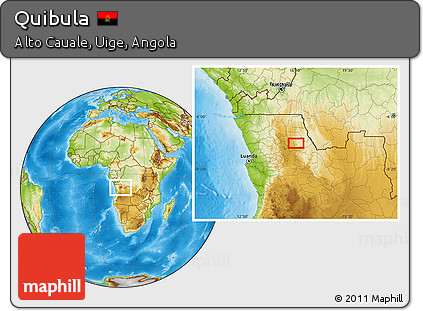 Physical Location Map of Quibula