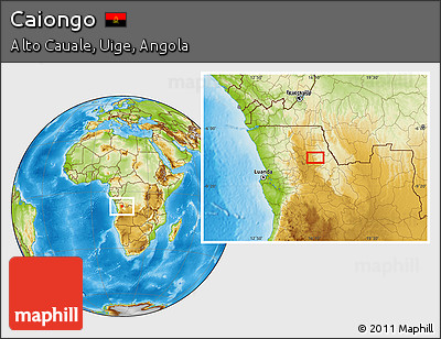 Physical Location Map of Caiongo
