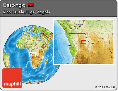 Physical Location Map of Caiongo
