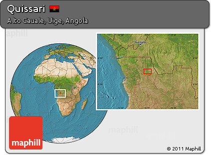 Satellite Location Map of Quissari
