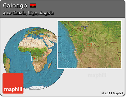 Satellite Location Map of Caiongo