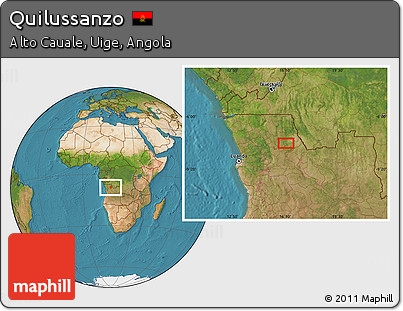 Satellite Location Map of Quilussanzo