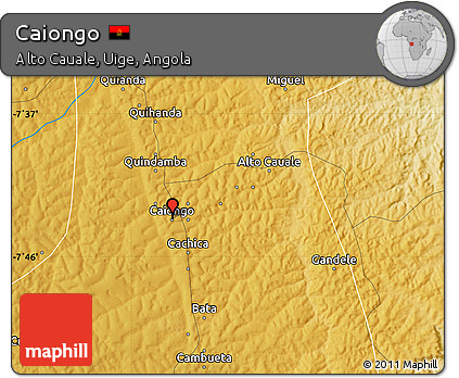 Physical Map of Caiongo