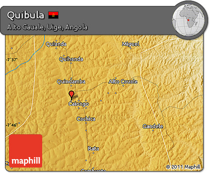 Physical Map of Quibula