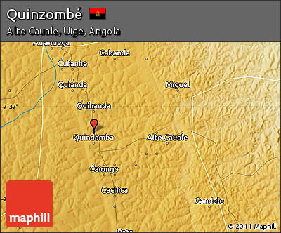 Physical Map of Quinzombé