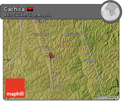 Satellite Map of Cachica
