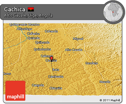 Physical Panoramic Map of Cachica
