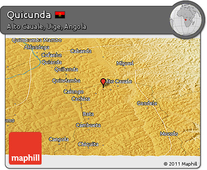 Physical Panoramic Map of Quicunda