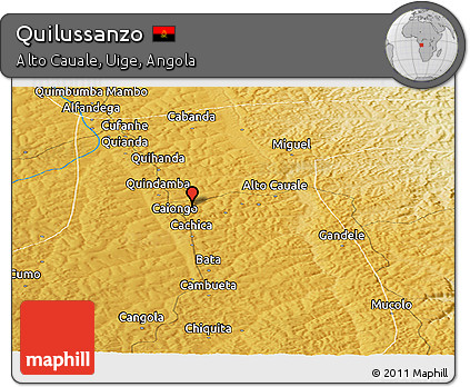 Physical Panoramic Map of Quilussanzo