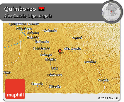Physical Panoramic Map of Quimbonzo