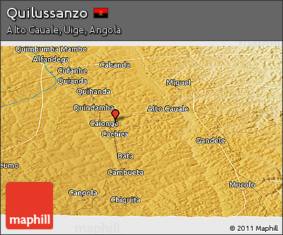 Physical Panoramic Map of Quilussanzo