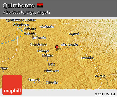 Physical Panoramic Map of Quimbonzo